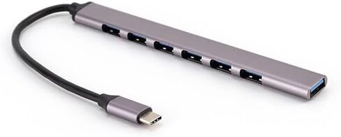 USB C Hub 3.0 with 7 Ports, Aluminium USB C to USB Hub 3.0 USB Splitter for Mac Pro, iMac,Samsung, and More Type C Devices in Saudi Arabia
