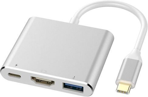 محول USB C إلى 4K HDMI محول PD HDTV متوافق مع Samsung Galaxy Tab S10 Ultra (14.6 بوصة)/S10 Plus (12.4 بوصة)، محول بروجكتور بمنفذ شاحن TV Video Hub Type-C in Kuwait