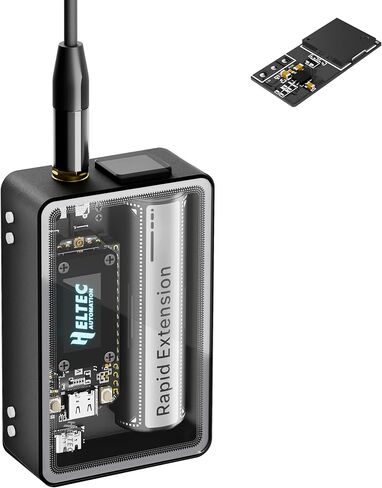 لوحة تطوير Heltec ESP32 LoRa V4 مع حافظة شاشة تعمل باللمس GPS 2800 مللي أمبير في الساعة هوائي بطارية ESP32 S3 SX1262 Chip Surport WiFi Blue Tooth LoRa للمنزل الذكي Meshtastic IoT in Kuwait