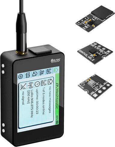 لوحة تطوير Heltec ESP32 LoRa V4 مع حافظة شاشة تعمل باللمس GPS 2800 مللي أمبير في الساعة هوائي بطارية ESP32 S3 SX1262 Chip Surport WiFi Blue Tooth LoRa للمنزل الذكي Meshtastic IoT in Kuwait