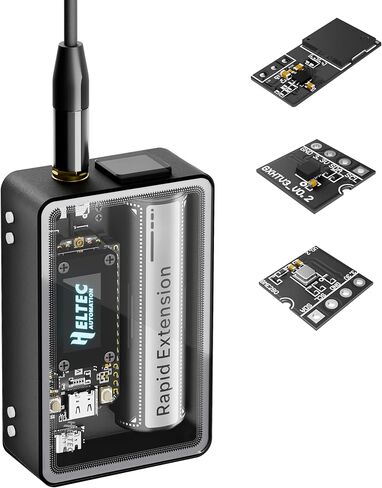 لوحة تطوير Heltec ESP32 LoRa V4 مع حافظة شاشة تعمل باللمس GPS 2800 مللي أمبير في الساعة هوائي بطارية ESP32 S3 SX1262 Chip Surport WiFi Blue Tooth LoRa للمنزل الذكي Meshtastic IoT in Kuwait