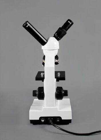 مجهر مركب من Vision Scientific ذو عرض مزدوج، عدسات WF 10x و25x WF، تكبير 40x-1000x، إضاءة LED، تركيز خشن محوري ودقيق، مسرح كبير، كاميرا عدسة رقمية بدقة 5.0 ميجابكسل in Saudi Arabia