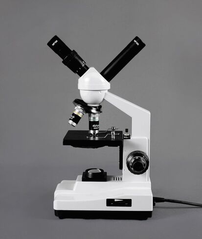 مجهر مركب من Vision Scientific ذو عرض مزدوج، عدسات WF 10x و25x WF، تكبير 40x-1000x، إضاءة LED، تركيز خشن محوري ودقيق، مسرح كبير، كاميرا عدسة رقمية بدقة 5.0 ميجابكسل in Saudi Arabia
