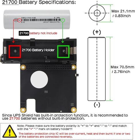 Geekworm X1207 2-in-1 PoE+ & UPS HAT + Geekworm X1207-C1 حافظة معدنية لـ Raspberry Pi 5 (2/4/8/16 جيجابايت) in Saudi Arabia