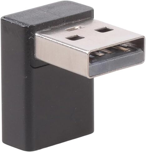 2 قطعة سبائك الألومنيوم USB3.0 ذكر إلى أنثى 90 درجة حتى أسفل محول الزاوية لنقل البيانات بسرعة تصل إلى 5 جيجابايت في الثانية موصل الزاوية اليمنى in Kuwait