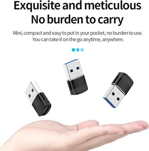 محول USB إلى USB C بسرعة 10 جيجابت في الثانية ومحول USB C أنثى إلى USB3.0 ذكر ونقل بيانات بسرعة 10 جيجابت في الثانية وشحن سريع لأجهزة الكمبيوتر المحمولة والهواتف in Kuwait