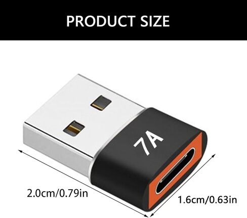 المتانة محول معدني من النوع C أنثى إلى USB ذكر شحن سريع ونقل بيانات عالي السرعة بشكل مدمج وواسع النطاق in Kuwait