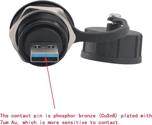 2PCS USB 3.0 Male to Female Connector, Panel Mount USB3.0 A Extender Adapter 5GBps High-Speed Data Transfer Charging in Saudi Arabia