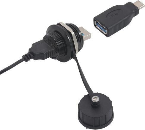 2PCS USB 3.0 Male to Female Connector, Panel Mount USB3.0 A Extender Adapter 5GBps High-Speed Data Transfer Charging in Saudi Arabia