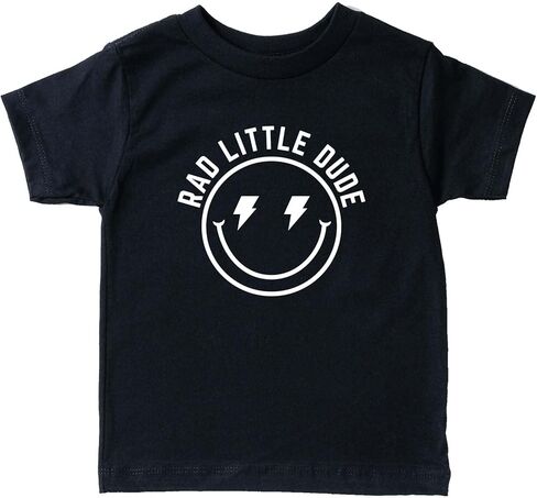 تي شيرت برسومات Rad Little Dude Boys | تي شيرت للأطفال مصنوع من قماش بيلا قطن 100% ناعم | تي شيرت صيفي للرضع والأطفال الصغار والشباب in Kuwait
