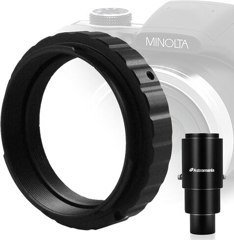 Astromania 1.25" Extendable Camera Adapter - Bundle with - Minolta Camera T-Ring Adapter in Saudi Arabia