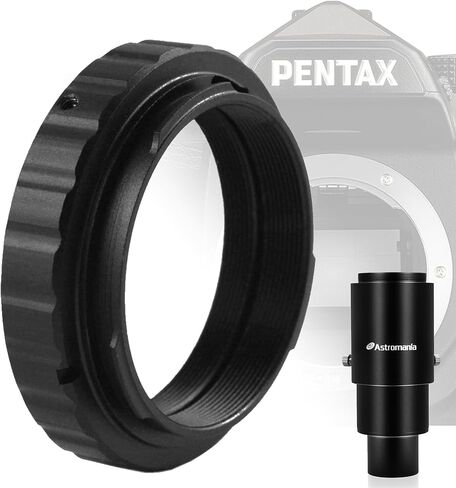 محول كاميرا قابل للتمديد مقاس 1.25 بوصة من Astromania - حزمة مع - محول حلقة على شكل حرف T لكاميرا Pentax-k in Saudi Arabia