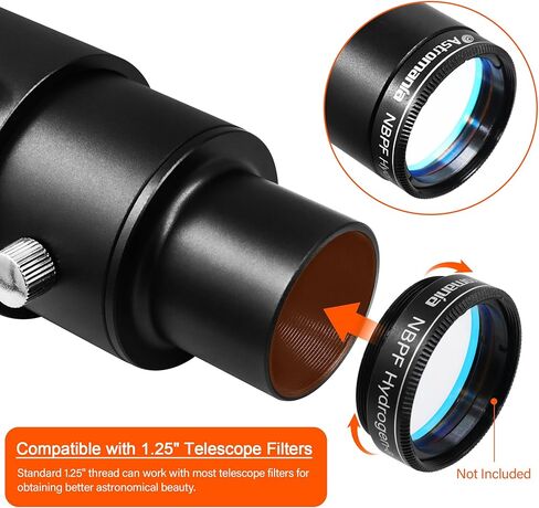 محول كاميرا قابل للتمديد مقاس 1.25 بوصة من Astromania - حزمة مع - محول حلقة على شكل حرف T لكاميرا Pentax-k in Saudi Arabia