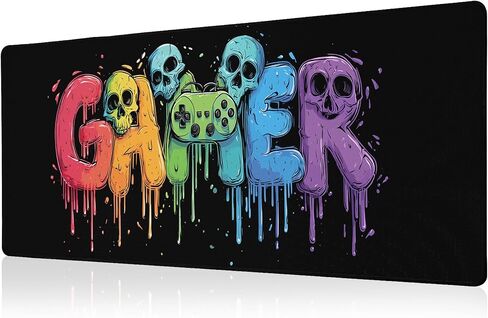 Dazzling Galaxy Gaming Mouse Pad Blue Desk Mat XL Mouse Gaming Pads, Starry Sky Keyboard Pads Extra Large Desktop Computer Mats with Non-Slip Base & Stitched Edges, Vintage Office Decor 31.5x11.8 in Saudi Arabia