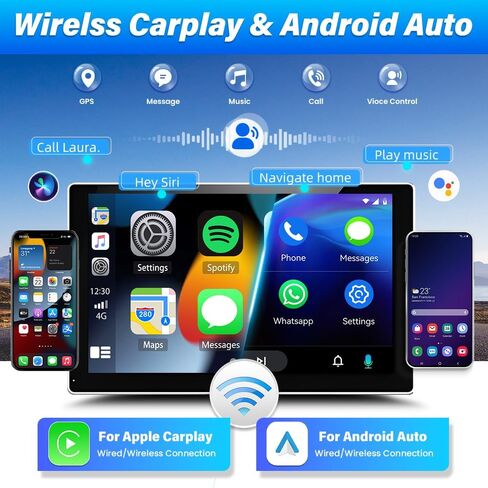 ستيريو سيارة مزدوج الدين لسيارة Toyota 4Runner JBL 2003-2009 مع CarPlay اللاسلكي وAndroid Auto، شاشة لمس IPS 7 بوصة Android 14 يدعم راديو السيارة بلوتوث WiFi GPS SWC FM RDS 2+32G in Kuwait