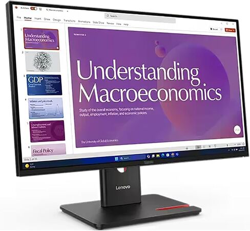 Lenovo ThinkVision T24D-40 24" Class Full HD LED Monitor - 16:9 - Eclipse Black in Saudi Arabia