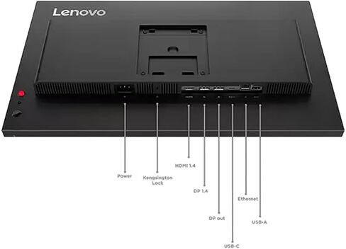 Lenovo ThinkVision T24D-40 24" Class Full HD LED Monitor - 16:9 - Eclipse Black in Saudi Arabia