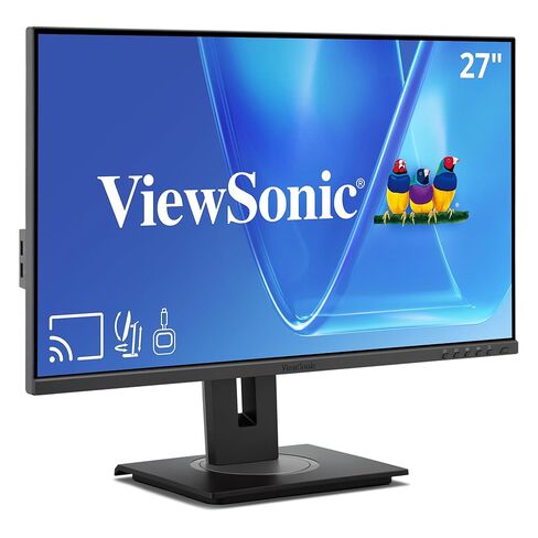 ViewSonic VG2748N 27 Inch 1080p IPS Ergonomic Wireless Casting Monitor with Built-in Wi-Fi, AirPlay, Miracast, USB-C, HDMI, DisplayPort, and USB Hub in Saudi Arabia