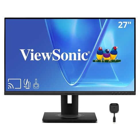 ViewSonic VG2748N 27 Inch 1080p IPS Ergonomic Wireless Casting Monitor with Built-in Wi-Fi, AirPlay, Miracast, USB-C, HDMI, DisplayPort, and USB Hub in Saudi Arabia