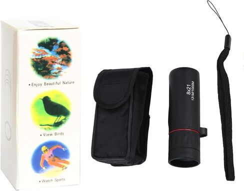 8x21 HD Monocular Telescope Optical, Mini Monoculars for Men Women,Clear Vision Pocket Scope & High Power, Outdoor Gear for Camping,Travel,Hunting, Sports in Saudi Arabia
