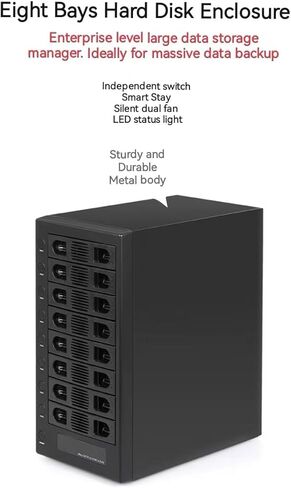 8 Bay Tool Less Tray Hot Swappabe 2.5 "3.5" SATA Non Raid External USB 3.0 Enclosure SY-ENC50119 in Kuwait
