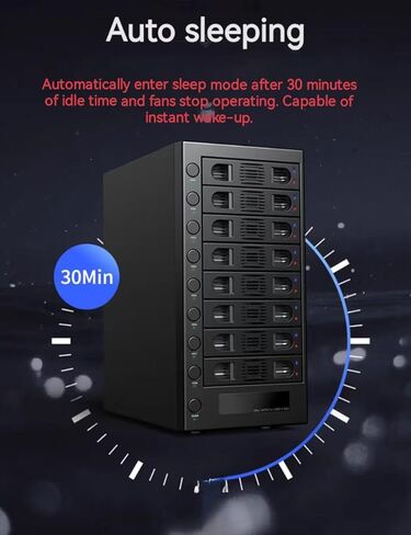 8 Bay Tool Less Tray Hot Swappabe 2.5 "3.5" SATA Non Raid External USB 3.0 Enclosure SY-ENC50119 in Kuwait