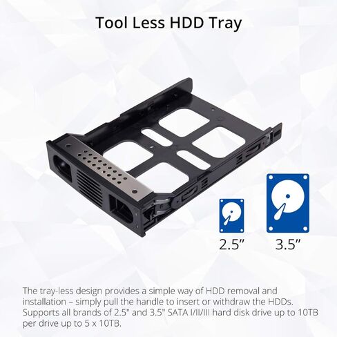 8 Bay Tool Less Tray Hot Swappabe 2.5 "3.5" SATA Non Raid External USB 3.0 Enclosure SY-ENC50119 in Kuwait