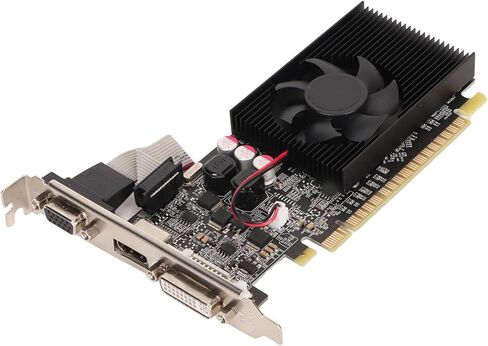 VBESTLIFE GT730 2GB Graphics Card, GDDR3, 64 Bit, PCI Express 2.0 x16, 810/1300MHz, 2560x1600, Gaming Video Card with, DVI I and Ports (GT730 2GB GDDR3) in Saudi Arabia
