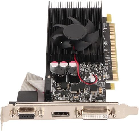VBESTLIFE GT730 2GB Graphics Card, GDDR3, 64 Bit, PCI Express 2.0 x16, 810/1300MHz, 2560x1600, Gaming Video Card with, DVI I and Ports (GT730 2GB GDDR3) in Saudi Arabia