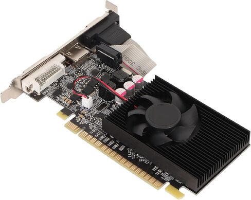 VBESTLIFE GT730 2GB Graphics Card, GDDR3, 64 Bit, PCI Express 2.0 x16, 810/1300MHz, 2560x1600, Gaming Video Card with, DVI I and Ports (GT730 2GB GDDR3) in Saudi Arabia