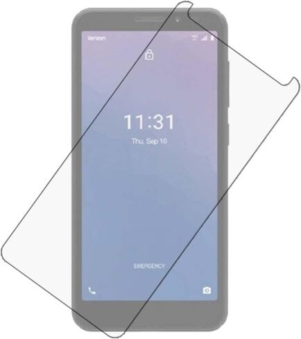 [عبوة من قطعتين واقي شاشة من الزجاج المقوى عالي الوضوح واقي حماية الحدود لـ Orbic Maui RC545L Clear in Kuwait