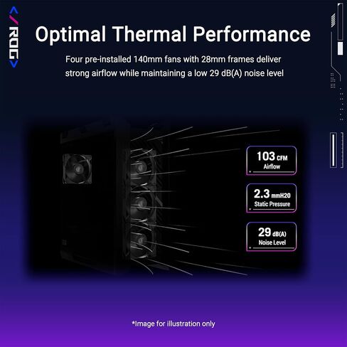 حافظة كمبيوتر ASUS ROG Strix Helios II باللون الأبيض EATX مع لوحة جانبية مزدوجة من الزجاج المقسى، متوافقة مع وحدات معالجة الرسومات التي يصل طولها إلى 450 مم، وحاملات بطاقات الرسومات in Kuwait