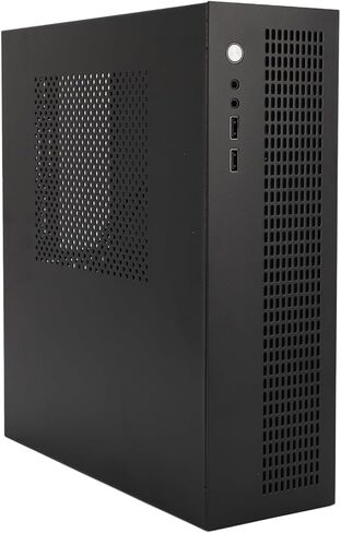 Dpofirs ITX MATX PC Case Stahl Band Brides The Cooling Fan Support SSD HDD for Gaming, USB2.0 Interface Suitable for GAMER Office Workers in Saudi Arabia