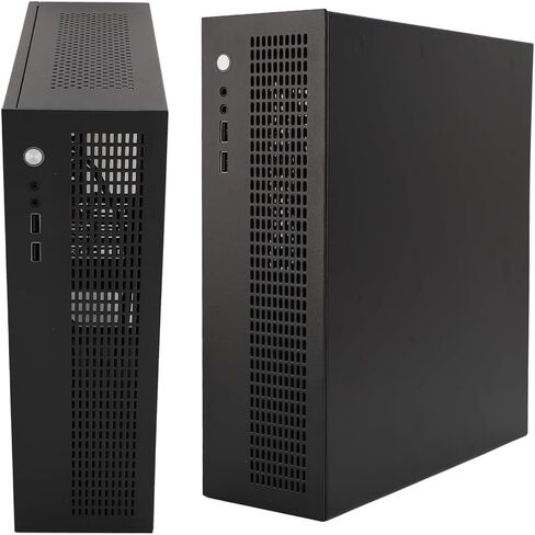 Dpofirs ITX MATX PC Case Stahl Band Brides The Cooling Fan Support SSD HDD for Gaming, USB2.0 Interface Suitable for GAMER Office Workers in Saudi Arabia