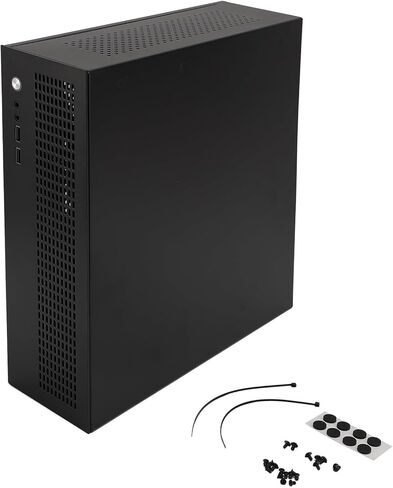 Dpofirs ITX MATX PC Case Stahl Band Brides The Cooling Fan Support SSD HDD for Gaming, USB2.0 Interface Suitable for GAMER Office Workers in Saudi Arabia