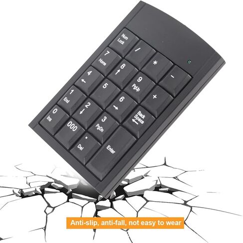 Yoidesu لوحة مفاتيح رقمية محمولة، لوحة أرقام USB صغيرة مع أزرار لمس مضادة للانزلاق لأجهزة الكمبيوتر المحمول المكتبية in Saudi Arabia