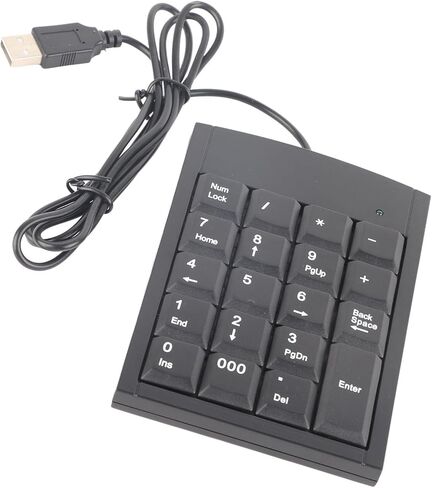 Yoidesu لوحة مفاتيح رقمية محمولة، لوحة أرقام USB صغيرة مع أزرار لمس مضادة للانزلاق لأجهزة الكمبيوتر المحمول المكتبية in Saudi Arabia