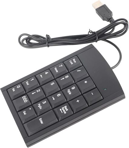 Yoidesu لوحة مفاتيح رقمية محمولة، لوحة أرقام USB صغيرة مع أزرار لمس مضادة للانزلاق لأجهزة الكمبيوتر المحمول المكتبية in Saudi Arabia