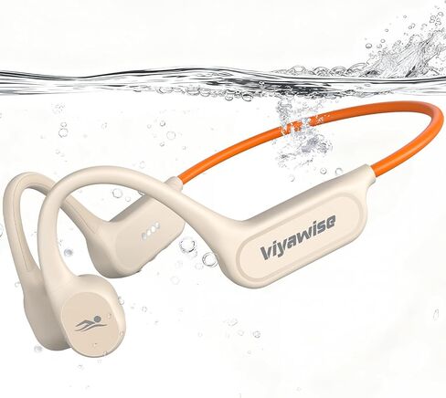 B11 Bone Conduction Headphones, IP68 Waterproof Earbuds for Swimming, 32GB & Bluetooth 6.0 Wireless Underwater Open Ear Headphones with Mic for Sport in Saudi Arabia