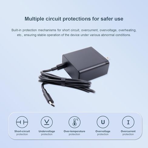 Orange Pi Official PD 100W Type-C Power Supply US Plug for Orange Pi 6 Plus, 20V5A Multiple Circuit Protection Power Adapter in Saudi Arabia