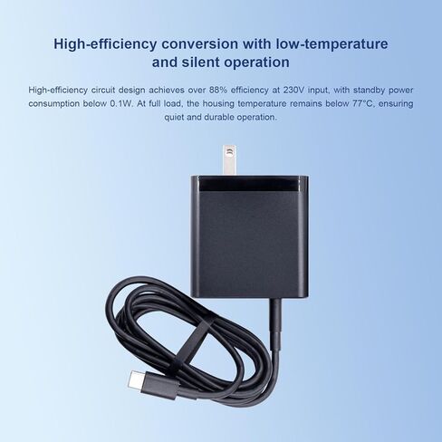 Orange Pi Official PD 100W Type-C Power Supply US Plug for Orange Pi 6 Plus, 20V5A Multiple Circuit Protection Power Adapter in Saudi Arabia