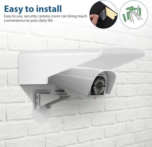 4Pcs Camera Rain Shield: Security Camera Weather Hood - Waterproof Housing Protector -Sun/Rain/Snow/Wind/UV Shade/Cover/Housing 10.6x10.4x3.8 in Saudi Arabia