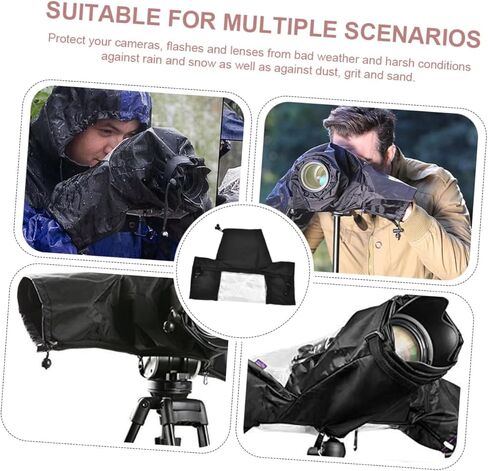 Outdoor Camera Rain Cover for DSLR and Telephoto Lens, Waterproof Sleeve, Raincoat for Photography in Rainy Weather in Saudi Arabia