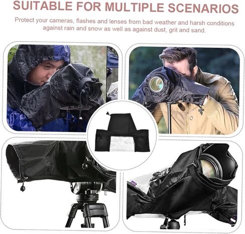 Veemoon Waterproof DSLR Camera Rain Cover Protective Sleeve with Lens Shield for Outdoor Photography, Dustproof Raincoat Accessory for Hunting and Birdwatching in Saudi Arabia