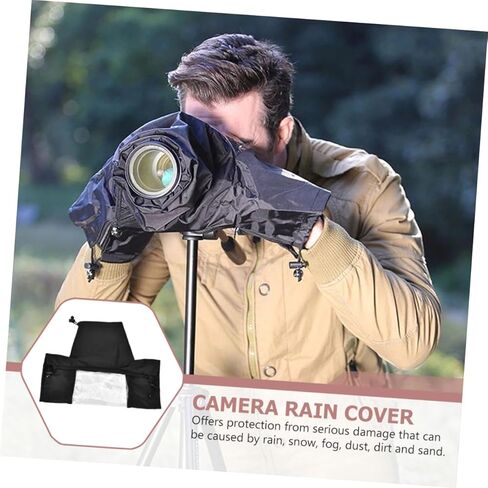 Veemoon Waterproof DSLR Camera Rain Cover Protective Sleeve with Lens Shield for Outdoor Photography, Dustproof Raincoat Accessory for Hunting and Birdwatching in Saudi Arabia