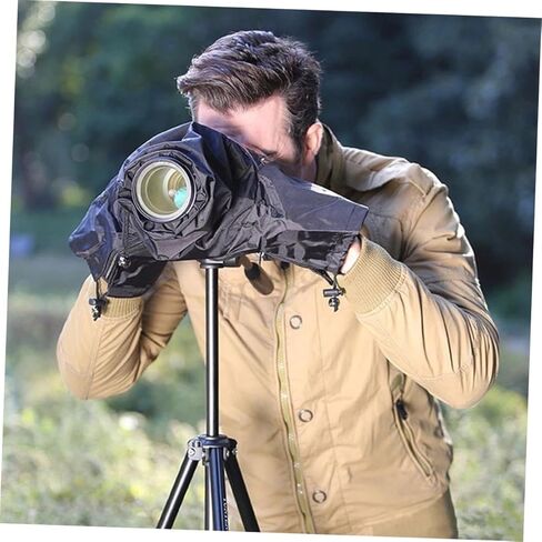Veemoon Waterproof DSLR Camera Rain Cover Protective Sleeve with Lens Shield for Outdoor Photography, Dustproof Raincoat Accessory for Hunting and Birdwatching in Saudi Arabia