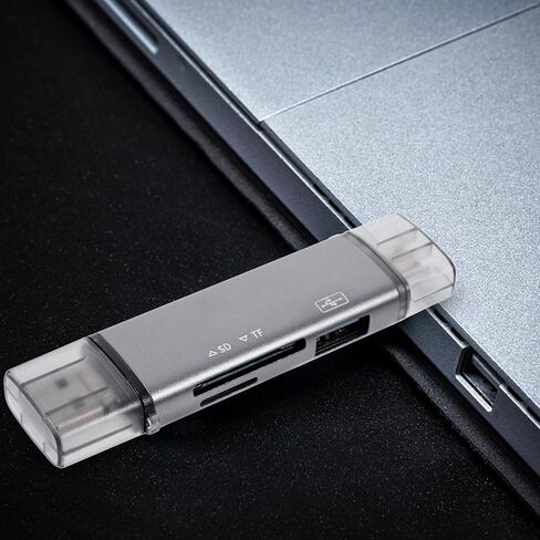 محول قارئ بطاقات الذاكرة 6 في 1 USB من النوع C للهواتف المحمولة، وبطاقات الذاكرة الصغيرة/القياسية المتوافقة مع USB 3.0 لملحقات الهاتف المحمول والكمبيوتر in Kuwait