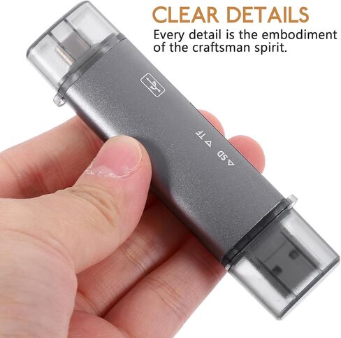 محول قارئ بطاقات الذاكرة 6 في 1 USB من النوع C للهواتف المحمولة، وبطاقات الذاكرة الصغيرة/القياسية المتوافقة مع USB 3.0 لملحقات الهاتف المحمول والكمبيوتر in Kuwait