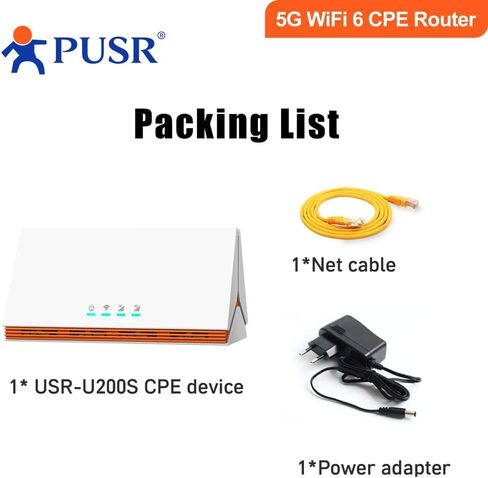 عالمي 5G ثنائي النطاق WiFi6 AX3000 CPE راوتر Sim فتحة للبطاقات كوالكوم IPQ5018 4 * منافذ جيجابت FWA تصل إلى 3000 ميجابت في الثانية USR-U200s in Kuwait