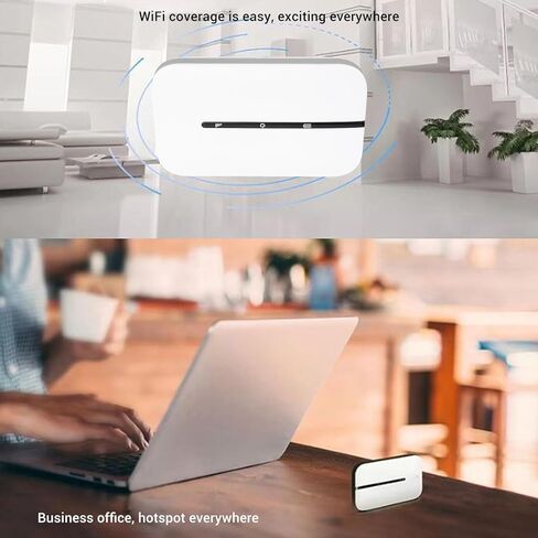 Vikye Portable WiFi Hotspot, 4G 150Mbps Mobile Router with SIM Card Slot, for Travel Supports up to 10 Devices USB C Power in Saudi Arabia